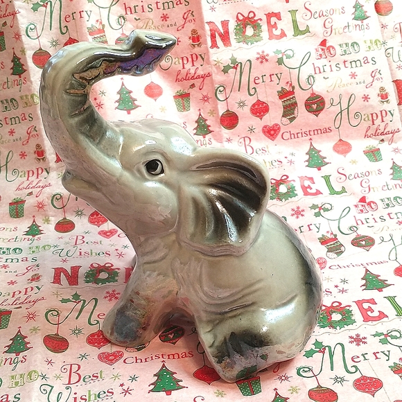Elephant figurine grey Made in Brazil‎  wild life baby - Picture 1 of 9